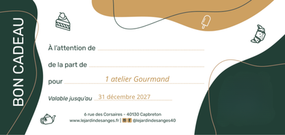 Bon Cadeau Atelier Gourmand
